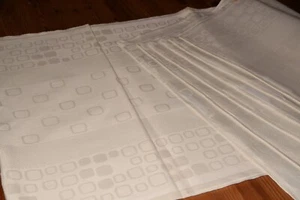 6 Alte Leinen Handtücher Küchentücher Webmuster unbenutzt Etikett (8667) - Bild 1 von 5