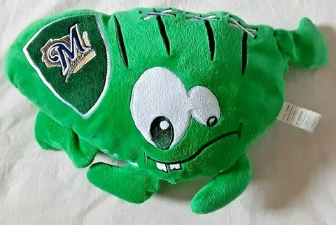Milwaukee Brewers Green Monster Soft Stuffed Plush MLB Baseball 4 Legs Cover