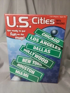 U.S. Cities TRIVIA CHALLENGE Map Educational Board Game Fun Family NEW & SEALED - Picture 1 of 4