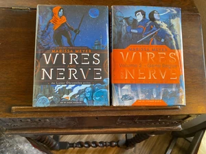 Wires and Nerve: Volumes 1 & 2, by Marissa Meyer, both SIGNED 1st/1sts HCDJ - Picture 1 of 8