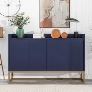 TREXM Modern Elegant  Sideboard,Buffet Cabinet, with Large Storage Space, Navy - Picture 1 of 8