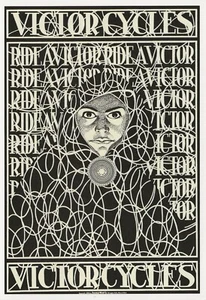 POSTCARD Victor Cycles 1898 Poster (Repro) (Unknown Designer) Bicycles NrMINT - Picture 1 of 1