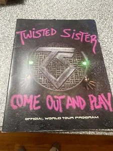 Twisted Sister - Come Out and Play - Official World Tour Souvenir Program Book - Picture 1 of 1