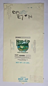 X LARGE Vintage Paper Sack Bag - HOP-UP FLOUR, TRIPLETT MILLING, CULPEPER VA 86 - Picture 1 of 1
