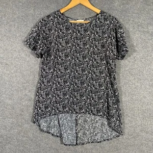 Lily Loves Top Womens 12 Black White Shirt Monochrome Formal Career Corporate - Picture 1 of 10