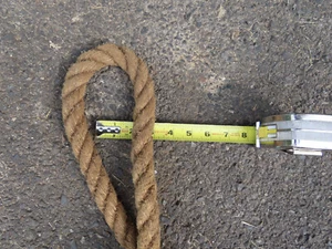 20 Fuß Vintage Seil Antik Maritim Primitiv Bauernhof Scheune Dekor 1" Jute Dekorativ - Bild 1 von 4