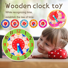 Montessori Wooden Clock For Children, Toys With Hours, Minutes And Seconds,