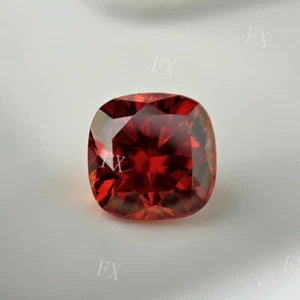 5x5~10x10mm Garnet Red VVS1 Cushion Loose Moissanite Stone With Certificate - Picture 1 of 7