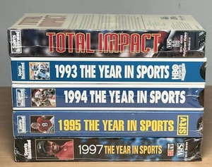 Lot 5 Sports Illustrated The Year In Sports VHS 1993-94 1995 1997 Total Impact - Picture 1 of 11
