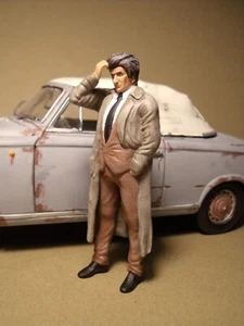 1/18 FIGURE COLUMBO PETER FALK VROOM UNPAINTED SOLIDO WELLY NOREV MINICHAMPS - Picture 1 of 5
