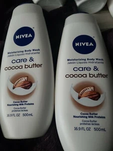 2 Nivea Moisturizing Body Wash Care & Cocoa Butter 16.9 oz. Discontinued  - Picture 1 of 1