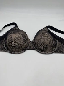 Bali One Smooth U Size 34 DDD Black Full Figure Underwire Bra St:6548 - Picture 1 of 15