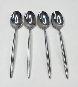 Cambridge Stainless Flatware Lot of 4 Place/Oval Soup Spoon Gaze? Slender Handle - Picture 1 of 12
