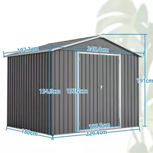 Gerätehaus Geräteschuppen Metall Pultdach Satteldach Gartenhaus Schuppen XXXL - Bild 1 von 31
