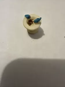 muñeca pequeña baño de pájaros con pájaros - Imagen 1 de 3