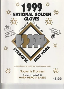1999 NATIONAL GLODEN GLOVES TOURNAMENT OF CHAMPIONS SOUVENIR PROGRAM SYRACUSE NY - Picture 1 of 3