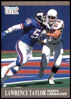 Lawrence Taylor 1991 Ultra #224 Giants NFL READ FREE SHIPPING AutographDen - Image 1 of 2
