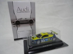 Kyosho 1/64 Audi R8 Lms Amarillo/Azul Minicar Colección 2 Blister - Imagen 1 de 3