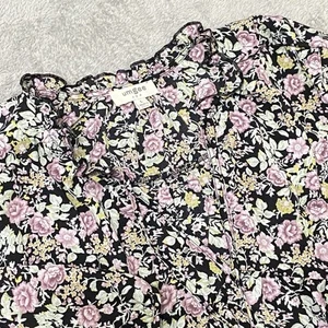 Umgee Blouse Womens Large Tunic Balloon Sleeve Floral Bloomcore Boho Lagenlook - Imagen 1 de 7