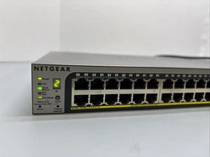 NETGEAR ProSafe GS752TP 48 Port Gigabit Smart PoE Ethernet Switch 4 SFP Ports - Picture 1 of 5