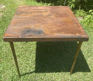 Vintage Singer Featherweight 221 Sewing Card Table - Sturdy. 30x30 Sq.- 27” Tall - Picture 1 of 8