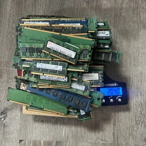 2 lbs 4oz Lot of Computer Laptop RAM Memory READ - FOR SCRAP GOLD RECOVERY - Picture 1 of 5