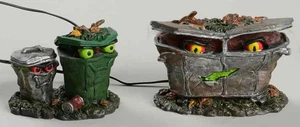 Department 56 Snow Village Halloween Spooky Trash Cans - Boxed 8858311 - Picture 1 of 1