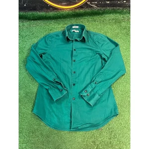 Express grünes langärmliges Button-Down-Hemd für Herren tailliert Größe Small - Bild 1 von 4