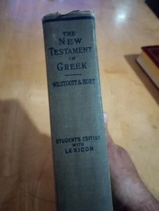 THE NEW TESTAMENT IN THE ORIGINAL GREEK WESTCOTT & HORT 1951 HARDCOVER - Picture 1 of 8