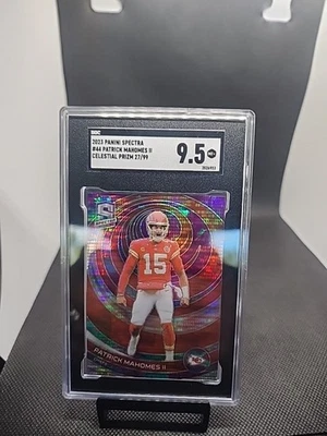 2023 Panini Spectra #44 Patrick Mahomes II Celestial SGC 9.5 MT+  /99 - POP 1 - Image 1 of 2