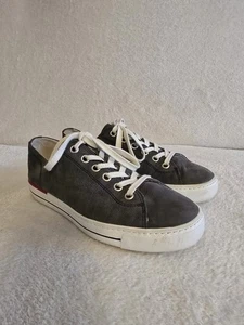 Paul Green Super Soft Sneakers, Größe 40.5 Uk 7 Leder Grau - Bild 1 von 6