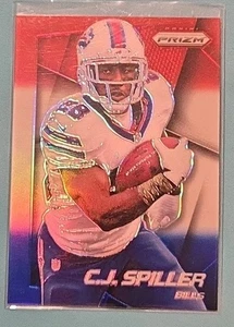 Panini Prizm C.J. 2014 Spiller Rojo Blanco Azul Prizm #139 Buffalo Bills - Imagen 1 de 2