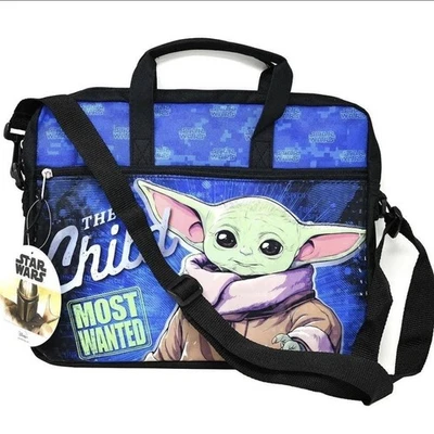 Star Wars The Mandalorian The Child Baby Yoda Tablet Laptop Case Shoulder Strap - Image 1 of 3
