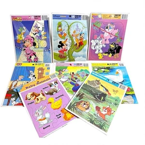 8 NEW Vintage Disney, Pound Puppies, Purr-tenders, Golden Frame Puzzles NOS - Picture 1 of 11