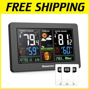 LCD Screen Weather Station with Adjustable Backlight - Picture 1 of 8