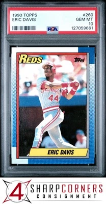 Eric Davis Reds 1990 Topps #260 PSA 10 Foto 1 de 3
