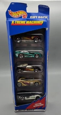 Conjunto de presente Hot Wheels pacote com 5 carros fundidos 1997 X-Treme Machines  - Imagem 1 de 4