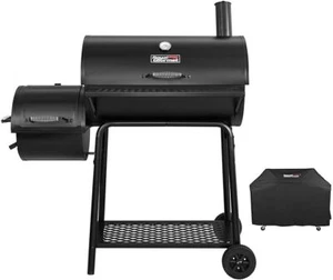 Royal Gourmet CC1830FC Charcoal Grill Offset Smoker (Grill + Cover), Black - Picture 1 of 5