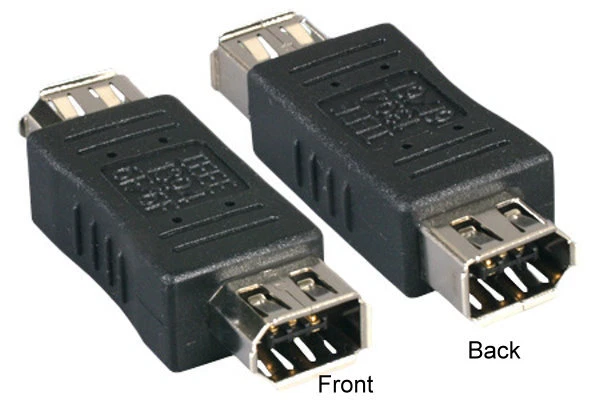 Firewire IEEE-1394 6 Pin Female F/F Converter Adapter Gender Changer Extender - Image 1 of 1