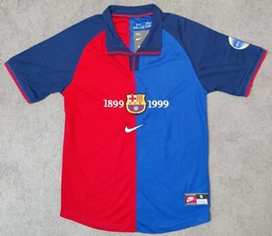 FC Barcelona 1999/2000 Home Xavi 26 Soccer Futbol Jersey Retro Anniversary S - Picture 1 of 8
