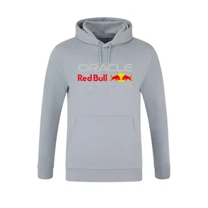 2025 Red Bull Racing F1 Mens Logo Hoodie grey size M - Picture 1 of 8