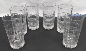 6 Cristal D'Arques Durand Carrolton Clear Cut Crystal Tumblers Cups Glasses MINT - Picture 1 of 4