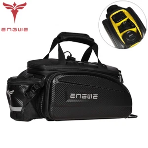 ENGWE 35L Leather Bag Bicycle Seat Pannier Bike Rack Bag Waterproof Shoulder Bag - Picture 1 of 11