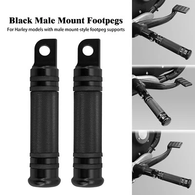 Motorcycle Male Mount Foot Pegs Fit For Harley Touring Sportster Softail Dyna - Image 1 of 4