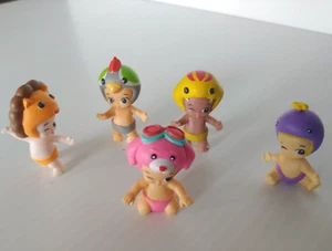 Twozies Mini Figures Lot of 5 Miniature Moose Baby Babies - Picture 1 of 12