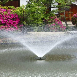 Solar Power Fountain Submersible Floating Water Pump Bird Bath Pond Garden Decor - Picture 1 of 13