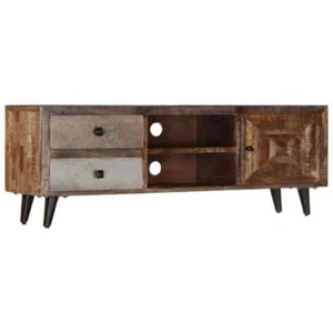 vidaXL Solid Mango Wood TV Cabinet Entertainment Center HiFi Stand Sideboard - Picture 1 of 12