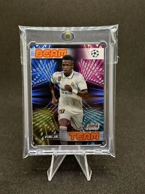 Vini Jr 2023 Topps Stadium Club Chrome UEFA Beam Team SSP Real Madrid Brazil - Image 1 of 2
