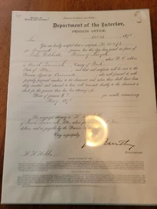 Department Of Interior 1878 York Maine - Foto 1 di 3