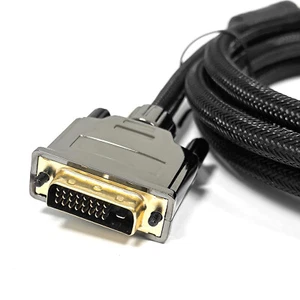 2,5m DVI Kabel High Speed DVI-D 24+1 3D Full HD 1080p max 2560×1600 Vergoldet  - Afbeelding 1 van 4